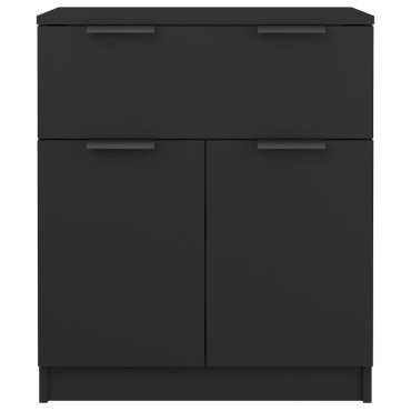 vidaXL Ντουλάπι Μαύρο 60x30x70cm από Επεξεργασμένο Ξύλο 1 τεμ.