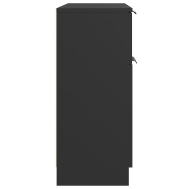 vidaXL Ντουλάπι Μαύρο 60x30x70cm από Επεξεργασμένο Ξύλο 1 τεμ.