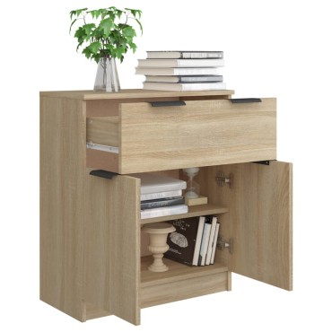 vidaXL Ντουλάπι Sonoma Δρυς 60x30x70cm από Επεξεργασμένο Ξύλο 1 τεμ.