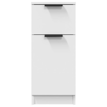 vidaXL Μπουφές Λευκά 30x30x70cm από Επεξεργασμένο Ξύλο 1 τεμ.
