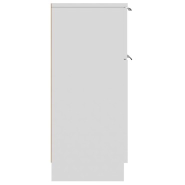 vidaXL Μπουφές Λευκά 30x30x70cm από Επεξεργασμένο Ξύλο 1 τεμ.