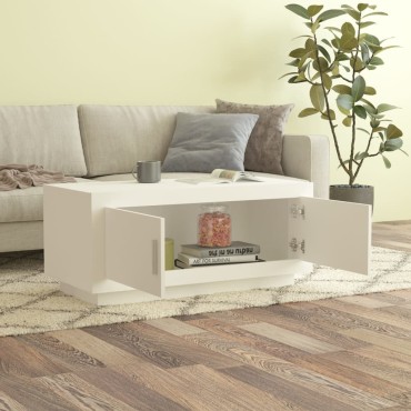 vidaXL Τραπεζάκι Σαλονιού Λευκό 102x50x45cm από Επεξεργασμένο Ξύλο 1 τεμ.