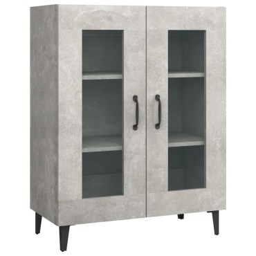 vidaXL Ντουλάπι Γκρι Σκυροδέματος 69,5x34x90cm Επεξεργασμένο Ξύλο 1 τεμ.