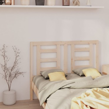 vidaXL Κεφαλάρι Κρεβατιού 156x4x100cm από Μασίφ Ξύλο Πεύκου 1 τεμ.