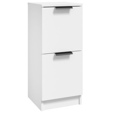 vidaXL Μπουφές Λευκά 30x30x70cm από Επεξεργασμένο Ξύλο 1 τεμ.