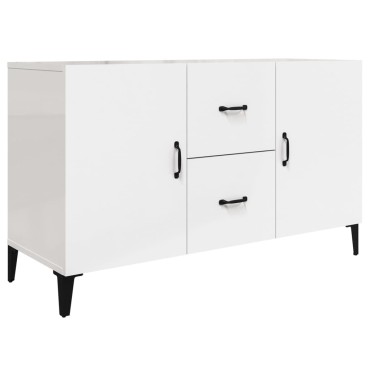 vidaXL Ντουλάπι Γυαλιστερό Λευκό 100x36 x60cm Επεξεργασμένο Ξύλο 1 τεμ.