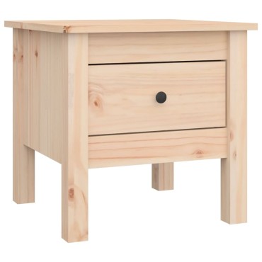 vidaXL Βοηθητικό Τραπέζι 40x40x39cm από Μασίφ Ξύλο Πεύκου 1 τεμ.