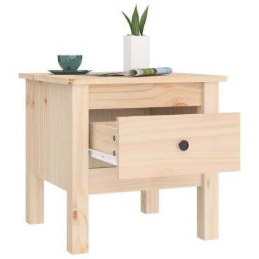vidaXL Βοηθητικά Τραπέζια 2 τεμ. 40x40x39cm από Μασίφ Ξύλο Πεύκου