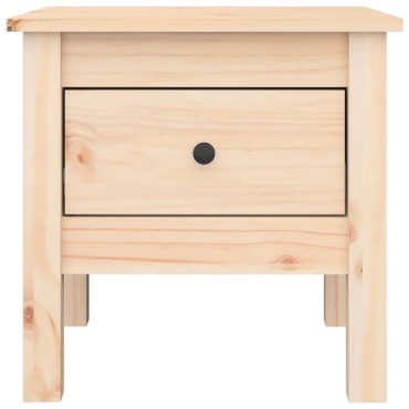 vidaXL Βοηθητικά Τραπέζια 2 τεμ. 40x40x39cm από Μασίφ Ξύλο Πεύκου