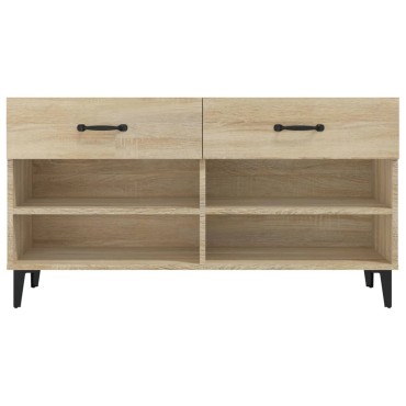 vidaXL Παπουτσοθήκη Sonoma Δρυς 102x35x55cm από Επεξεργασμένο Ξύλο