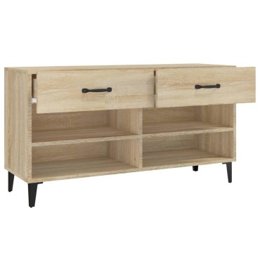 vidaXL Παπουτσοθήκη Sonoma Δρυς 102x35x55cm από Επεξεργασμένο Ξύλο