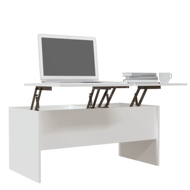 vidaXL Τραπεζάκι Σαλονιού Λευκό 102x50,5x46,5cm Επεξεργασμένο Ξύλο 1 τεμ.