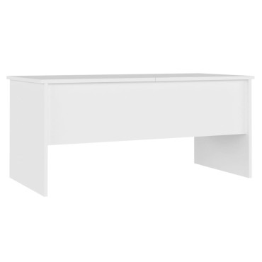 vidaXL Τραπεζάκι Σαλονιού Λευκό 102x50,5x46,5cm Επεξεργασμένο Ξύλο 1 τεμ.
