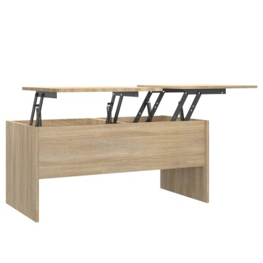 vidaXL Τραπεζάκι Σαλονιού Sonoma Δρυς 102x50,5x46,5cm Επεξεργ. Ξύλο 1 τεμ.