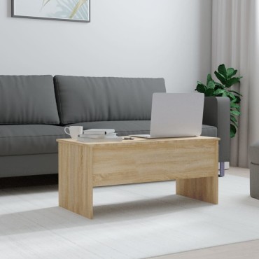 vidaXL Τραπεζάκι Σαλονιού Sonoma Δρυς 102x50,5x46,5cm Επεξεργ. Ξύλο 1 τεμ.