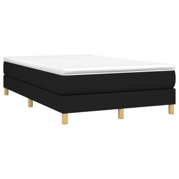 vidaXL Σκελετός Κρεβατιού Χωρίς Στρώμα Μαύρο 120x200 εκ. Υφασμάτινο