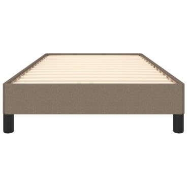 vidaXL Σκελετός Κρεβατιού Χωρίς Στρώμα Taupe 90x200 εκ. Υφασμάτινο