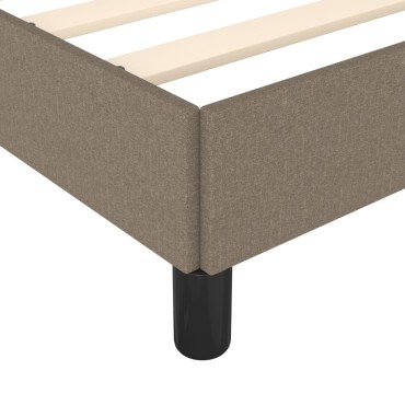 vidaXL Σκελετός Κρεβατιού Χωρίς Στρώμα Taupe 90x200 εκ. Υφασμάτινο