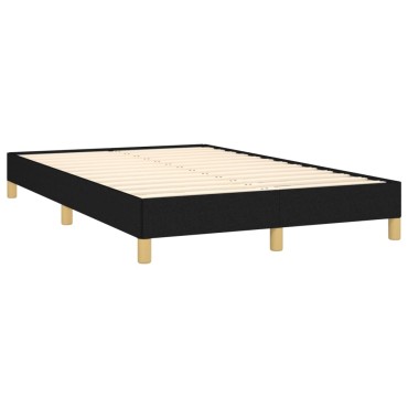 vidaXL Σκελετός Κρεβατιού Χωρίς Στρώμα Μαύρο 120x200 εκ. Υφασμάτινο