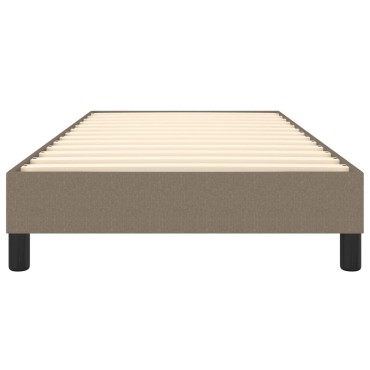 vidaXL Σκελετός Κρεβατιού Χωρίς Στρώμα Taupe 90x200 εκ. Υφασμάτινο