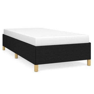 vidaXL Σκελετός Κρεβατιού Χωρίς Στρώμα Μαύρο 100x200 εκ. Υφασμάτινο