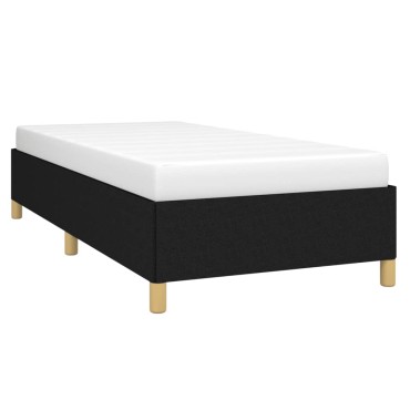 vidaXL Σκελετός Κρεβατιού Χωρίς Στρώμα Μαύρο 100x200 εκ. Υφασμάτινο
