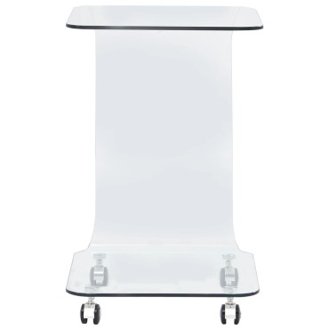 vidaXL Τραπεζάκι Σαλονιού 45x40x63cm από Ψημένο Γυαλί 1 τεμ.