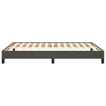 vidaXL Σκελετός Κρεβατιού Χωρίς Στρώμα Γκρι 140x200 εκ. Βελούδινο