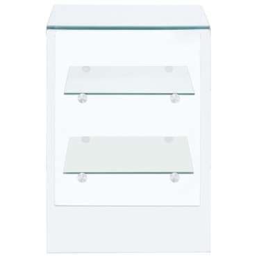 vidaXL Τραπεζάκι Σαλονιού 50x40x56cm από Ψημένο Γυαλί 1 τεμ.