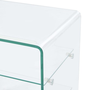 vidaXL Τραπεζάκι Σαλονιού 50x40x56cm από Ψημένο Γυαλί 1 τεμ.