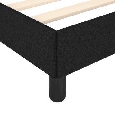 vidaXL Σκελετός Κρεβατιού Χωρίς Στρώμα Μαύρο 100x200 εκ. Υφασμάτινο