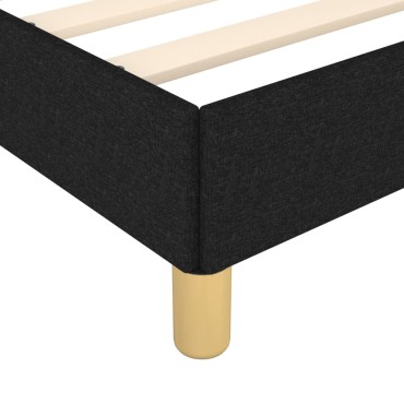 vidaXL Σκελετός Κρεβατιού Χωρίς Στρώμα Μαύρο 100x200 εκ. Υφασμάτινο