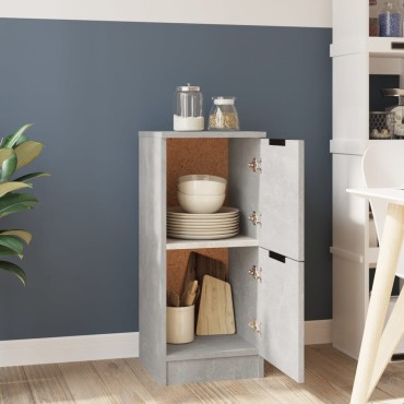 vidaXL Ντουλάπι Γκρι Σκυροδέματος 30x30x70cm Επεξεργασμένο Ξύλο 1 τεμ.
