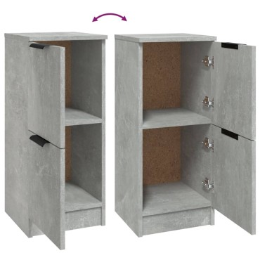 vidaXL Ντουλάπι Γκρι Σκυροδέματος 30x30x70cm Επεξεργασμένο Ξύλο 1 τεμ.