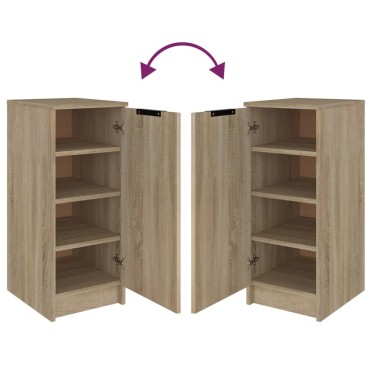 vidaXL Παπουτσοθήκη Sonoma Δρυς 30x35x70cm από Επεξεργασμένο Ξύλο 1 τεμ.