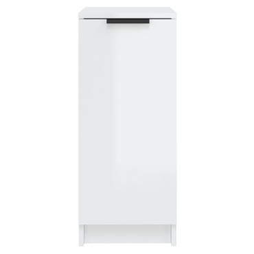 vidaXL Παπουτσοθήκη Γυαλιστερό Λευκό 30x35x70cm Επεξεργασμένο Ξύλο 1 τεμ.