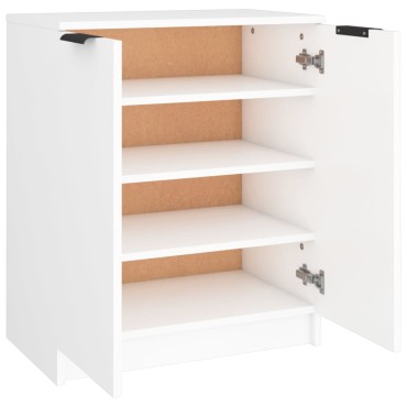 vidaXL Παπουτσοθήκη Λευκή 59x35x70cm από Επεξεργασμένο Ξύλο 1 τεμ.