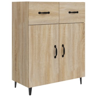 vidaXL Ντουλάπι Sonoma Δρυς 69,5x34x90cm από Επεξεργασμένο Ξύλο 1 τεμ.