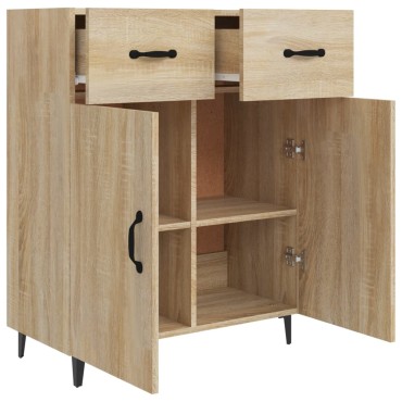 vidaXL Ντουλάπι Sonoma Δρυς 69,5x34x90cm από Επεξεργασμένο Ξύλο 1 τεμ.