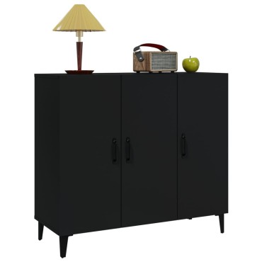 vidaXL Ντουλάπι Μαύρο 90x34x80cm από Επεξεργασμένο Ξύλο 1 τεμ.
