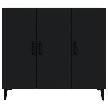 vidaXL Ντουλάπι Μαύρο 90x34x80cm από Επεξεργασμένο Ξύλο 1 τεμ.