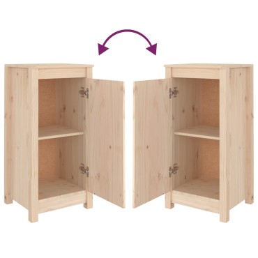 vidaXL Συρταριέρα 39x35x80cm από Μασίφ Ξύλο Πεύκου 1 τεμ.