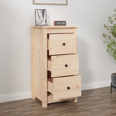 vidaXL Ντουλάπι 40x35x80cm από Μασίφ Ξύλο Πεύκου 1 τεμ.