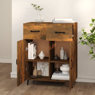 vidaXL Ντουλάπι Καπνιστή Δρυς 69,5x34x90cm Επεξεργασμένο Ξύλο 1 τεμ.