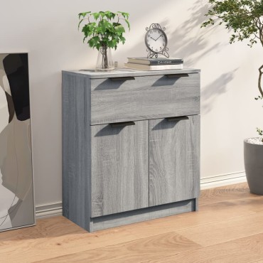 vidaXL Ντουλάπι Γκρι Sonoma 60x30x70cm από Επεξεργασμένο Ξύλο 1 τεμ.