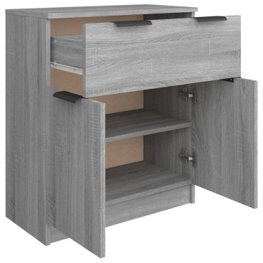 vidaXL Ντουλάπι Γκρι Sonoma 60x30x70cm από Επεξεργασμένο Ξύλο 1 τεμ.