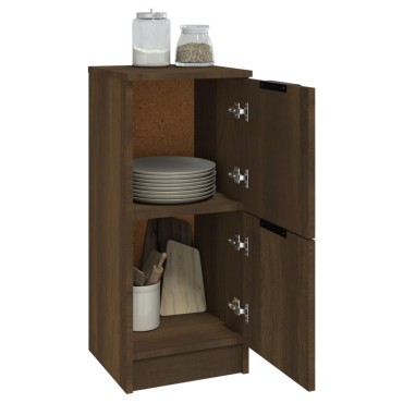 vidaXL Συρταριέρες 2 τεμ. Καφέ Δρυς 30x30x70cm Επεξεργασμένο Ξύλο