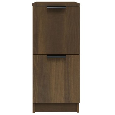 vidaXL Συρταριέρες 2 τεμ. Καφέ Δρυς 30x30x70cm Επεξεργασμένο Ξύλο