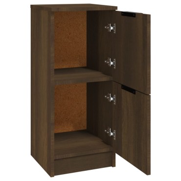 vidaXL Συρταριέρες 2 τεμ. Καφέ Δρυς 30x30x70cm Επεξεργασμένο Ξύλο