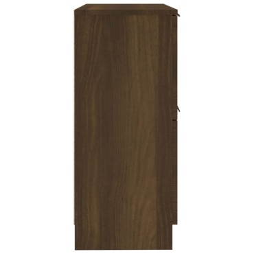 vidaXL Συρταριέρες 2 τεμ. Καφέ Δρυς 30x30x70cm Επεξεργασμένο Ξύλο